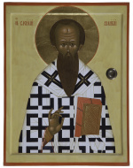 Икона с мощами Василия Великого