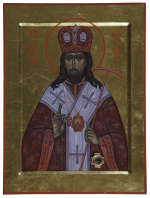 Икона с мощами Дмитрия Ростовского