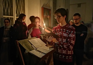 В новогоднюю ночь в нашем храме была совершена ночная Литургия