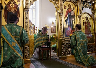 Духовенство и прихожане нашего храма торжественно отметили День Святой Троицы 