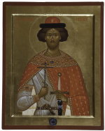 Икона с мощами Святого благоверного князя Александра Невского